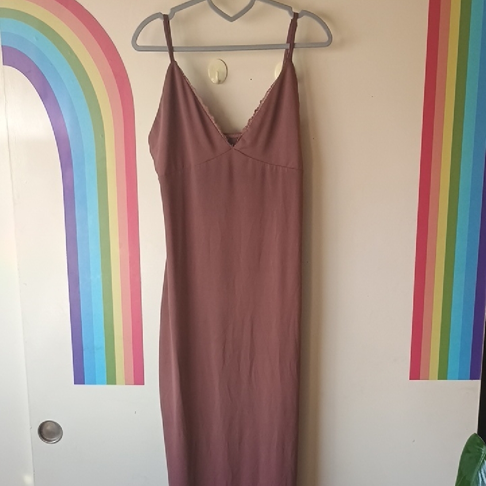 Shein Dark Mauve Maxi Dress
